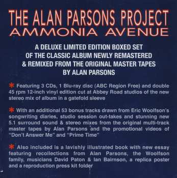 2LP/3CD/Dobozkészlet/Blu-ray The Alan Parsons Project: Ammonia Avenue DLX | LTD