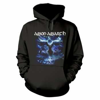 Merch Amon Amarth: Kapucnis felső Raven's Flight (black)