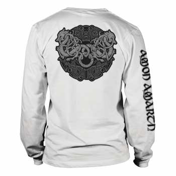 Merch Amon Amarth: Tričko S Dlouhým Rukávem Grey Skull (white) S