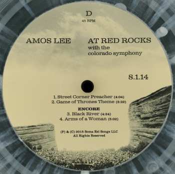 2LP Amos Lee: Live At Red Rocks With The Colorado Symphony CLR | LTD