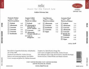 CD Anders Ericson: Relic (Music For The French Lute)