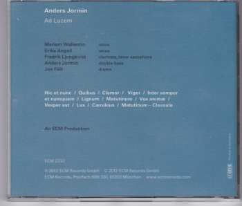 CD Anders Jormin: Ad Lucem