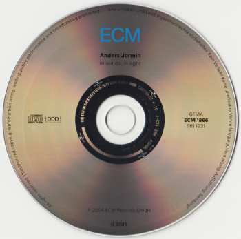 CD Anders Jormin: In Winds, In Light