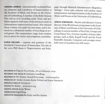 CD Anders Jormin: Songs In Meantone