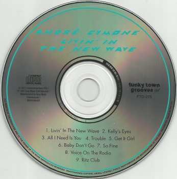 CD André Cymone: Livin' In The New Wave