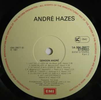 LP André Hazes: Gewoon André LTD | CLR