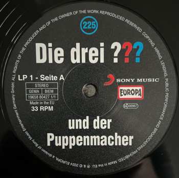 5LP/Dobozkészlet André Marx: Die Drei ??? 225 - Und Der Puppenmacher CLR | LTD