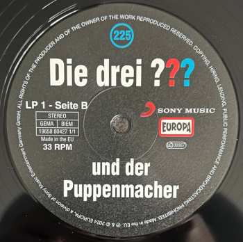 5LP/Dobozkészlet André Marx: Die Drei ??? 225 - Und Der Puppenmacher CLR | LTD