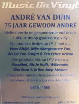 2LP André van Duin: 75 Jaar Gewoon André CLR | LTD | NUM