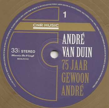 2LP André van Duin: 75 Jaar Gewoon André CLR | LTD | NUM