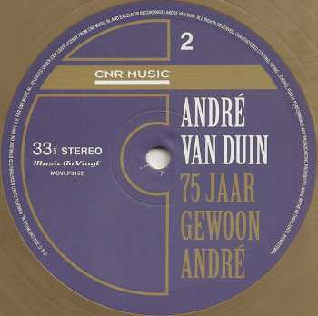 2LP André van Duin: 75 Jaar Gewoon André CLR | LTD | NUM
