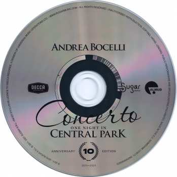 CD/DVD Andrea Bocelli: Concerto: One Night In Central Park  10th Anniversary Edition LTD