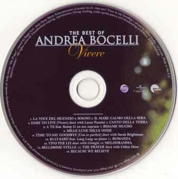 CD Andrea Bocelli: The Best Of Andrea Bocelli: Vivere