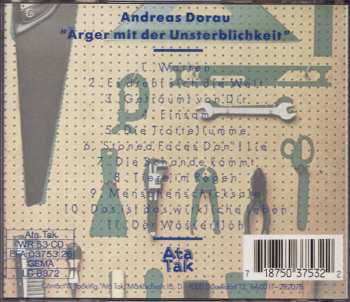 CD Andreas Dorau: Ärger Mit Der Unsterblichkeit