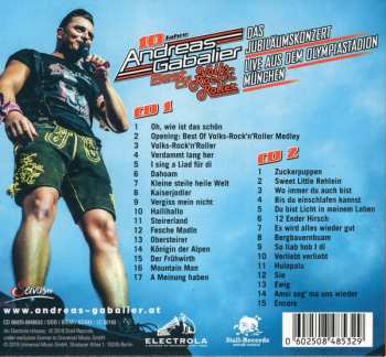 2CD/Dobozkészlet Andreas Gabalier: Best Of Volks-Rock’n’Roller – Das Jubiläumskonzert Live Aus Dem Olympiastadion In München DIGI