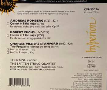 CD Charles Villiers Stanford: Clarinet Quintet, Op 57 / Clarinet Quintet, Op 102 / Two Fantasy Pieces