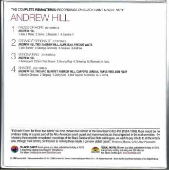 4CD/Dobozkészlet Andrew Hill:  The Complete Remastered Recordings On Black Saint & Soul Note 