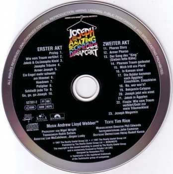 CD Andrew Lloyd Webber: Andrew Lloyd Webber's Musical-Welterfolg: Joseph And The Amazing Technicolor Dreamcoat (Deutsche Originalaufnahme)