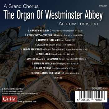 CD Andrew Lumsden: A Grand Chorus: The Organ Of Westminister Abbey