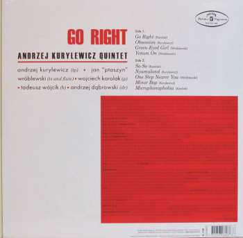 LP Andrzej Kurylewicz Quintet: Go Right