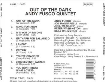 CD Andy Fusco Quintet: Out Of The Dark
