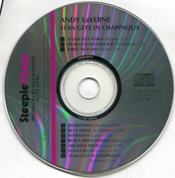 CD Andy LaVerne Quartet: Stan Getz In Chappaqua
