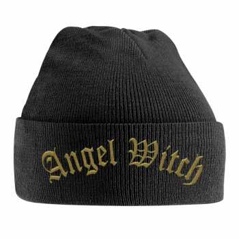 Merch Angel Witch: Sapka Gold Logo Angel Witch Vyšívaná
