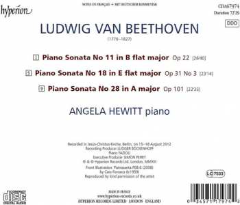 CD Angela Hewitt: Beethoven Piano Sonatas Op 22 - Op 31 No 3 - Op 101