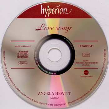 CD Angela Hewitt: Love Songs