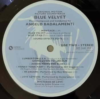 LP Angelo Badalamenti: Blue Velvet (Original Motion Picture Soundtrack) 
