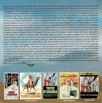 CD Angelo Francesco Lavagnino: Totò D'Arabia (Original Motion Picture Soundtrack) LTD
