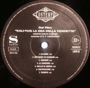 LP Angelo Francesco Lavagnino: Kali-Yug La Dea Della Vendetta (Colonna Sonora Originale)