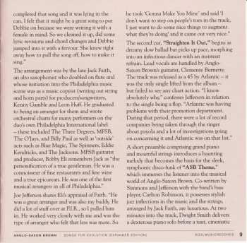 CD Anglo Saxon Brown: Songs For Evolution