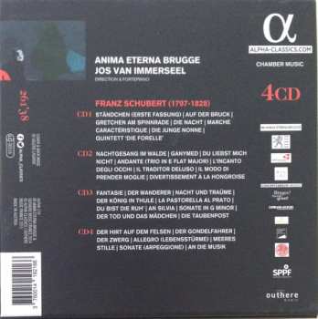 4CD/Dobozkészlet Anima Eterna: Schubertiade 'Du Holde Kunst, Ich Danke Dir'