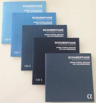 4CD/Dobozkészlet Anima Eterna: Schubertiade 'Du Holde Kunst, Ich Danke Dir'