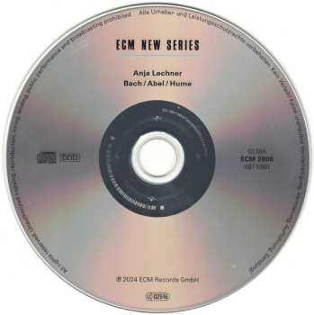 CD Johann Sebastian Bach: Bach/Abel/Hume