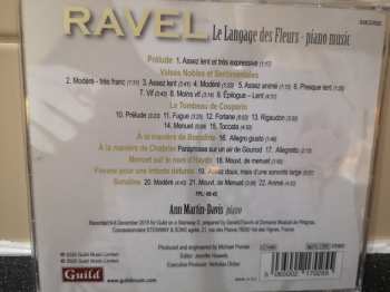 CD Ann Martin-Davis: Ravel Le Language Des Fleurs- Piano Music