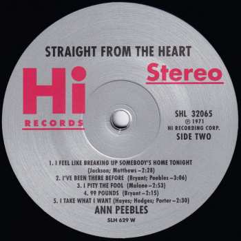 LP Ann Peebles: Straight From The Heart