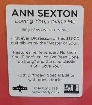 LP Ann Sexton: Loving You, Loving Me