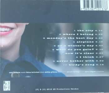 CD Anna Lundqvist Quartet: City