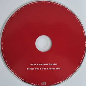 CD Anna Lundqvist Quintet: Before You I Was Almost Fine