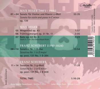 CD Franz Schubert: Dreamer - Works For Violin And Piano By Reger And Schubert