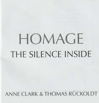 CD Anne Clark: Homage The Silence Inside