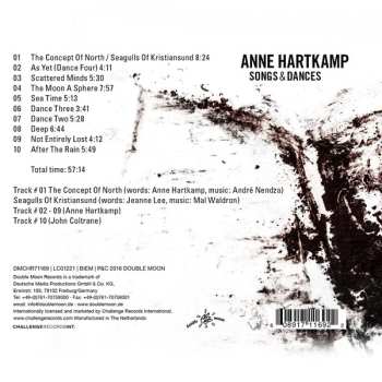 CD Anne Hartkamp: Songs & Dances