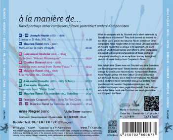 CD Maurice Ravel: À la Maniere De...