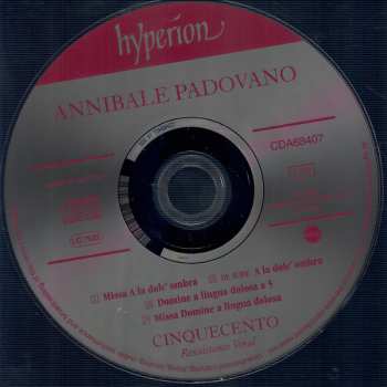 CD Cinquecento: Missa A La Dolc'Ombra & Missa A Lingua Dolosa
