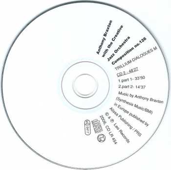 2CD Anthony Braxton: Composition No. 175,  Composition No. 126 Trillium-Dialogues M