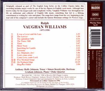 CD Ralph Vaughan Williams: The English Song Series Volume 3