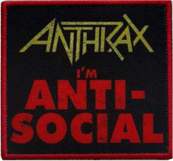 Merch Anthrax: Felvarró Anti-social