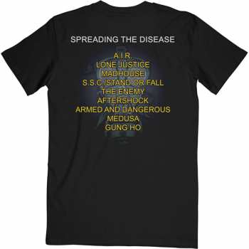 Merch Anthrax: Tričko Spreading The Disease Track List  S